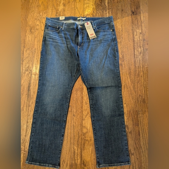 Levi's 314 Shaping Straight Leg Blue Jeans New With Tags Size 22W - Picture 4 of 17